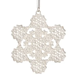 The Met Store 2024 Sterling Silver Star and Snowflake Ornament Set