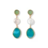 Best The Met Store Ancient Mixed Motifs Glass Triple-Drop Earrings
