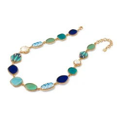 New The Met Store Ancient Mixed Motifs Glass Statement Necklace