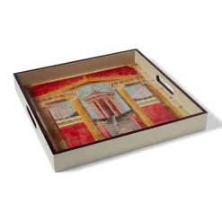 Clearance The Met Store Boscoreale Fresco Wood Lacquer Tray