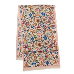 New The Met Store British Flowering Vines Embroidered Oblong Scarf