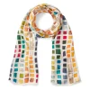 New The Met Store Byzantine Tesserae Oblong Silk Scarf
