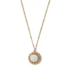 The Met Store Celestial Symbols Carved Mother-of-Pearl Pendant Necklace