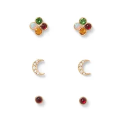 The Met Store Celestial Symbols Stellar Stud Earrings Set
