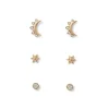 The Met Store Celestial Symbols Stud Earrings Set