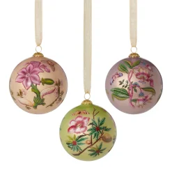 Outlet The Met Store Chelsea Botanicals Hand-Painted Glass Ornament Set