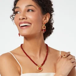 Sale The Met Store Classical Carnelian Chandelier Earrings