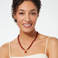 The Met Store Classical Carnelian Pendant Necklace