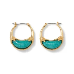 Hot The Met Store Cypriot Jade Crescent Hoop Earrings