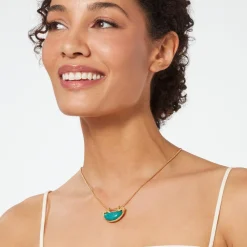 Outlet The Met Store Cypriot Jade Crescent Pendant Necklace