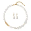 Discount The Met Store Cypriot Twist Pearl Necklace and Drop Earrings Set