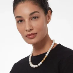 Discount The Met Store Cypriot Twist Pearl Necklace and Drop Earrings Set