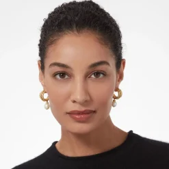 New The Met Store Cypriot Twist Pearl Triple-Hoop Earrings