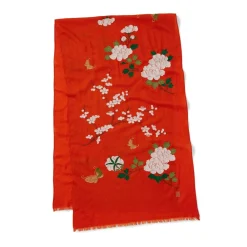 The Met Store Edo Blossoms and Butterflies Embroidered Shawl