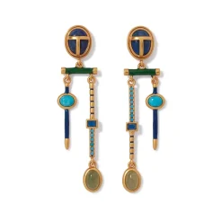 Discount The Met Store Egyptian Heart Scarab Chandelier Earrings