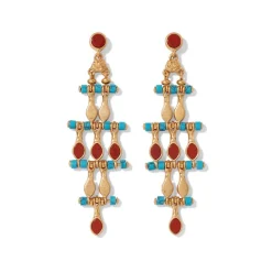 Discount The Met Store Egyptian Nefer Amulet Chandelier Earrings