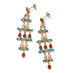 Discount The Met Store Egyptian Nefer Amulet Chandelier Earrings
