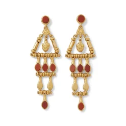 Sale The Met Store Egyptian Nefer Amulet Red Jasper Chandelier Earrings
