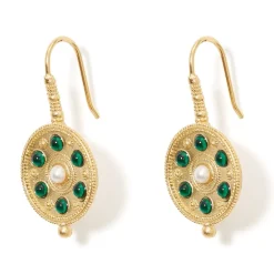 Discount The Met Store Embellished Disc Drop Earrings