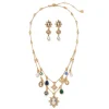 Best The Met Store European Cameo Charm Necklace and Drop Earrings Set