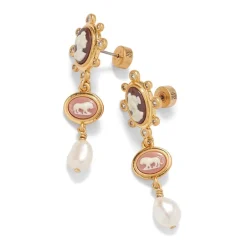 Clearance The Met Store European Cameo Drop Earrings