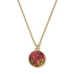 Sale The Met Store Favrile Tulip Enamel Pendant Necklace