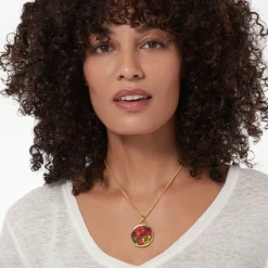 Sale The Met Store Favrile Tulip Enamel Pendant Necklace