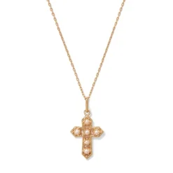 Hot The Met Store Filipino Pearl Cross Pendant Necklace