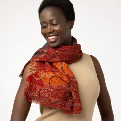 Online The Met Store Four Seasons Paisley Square Wool Scarf