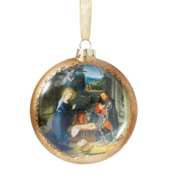 Hot The Met Store Gerard David Nativity Scene Glass Disc Ornament