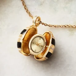 Best The Met Store Hand-Enameled Egg Pendant Watch