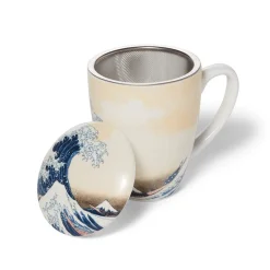 Outlet The Met Store Hokusai Great Wave Covered Mug with Tea Infuser