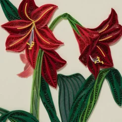 The Met Store Hybrid Amaryllis Quilled Holiday Card
