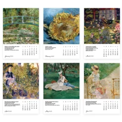 Clearance The Met Store Impressionism Gardens Plexiglass Calendar Refill 2025
