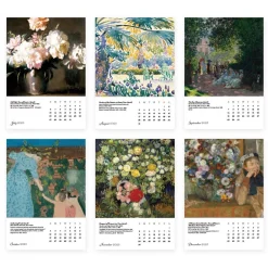 Clearance The Met Store Impressionism Gardens Plexiglass Calendar Refill 2025
