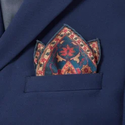 Best The Met Store Iranian Vase Carpet Silk Pocket Square