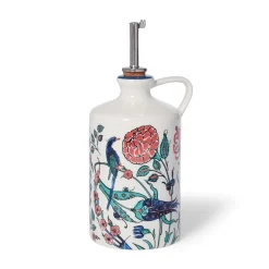 The Met Store Iznik Garden Oil Cruet and Dipping Bowl Set