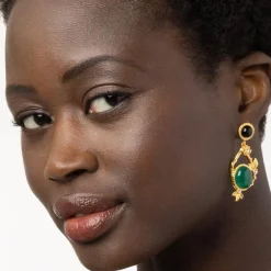New The Met Store Japanese Imari Statement Drop Earrings