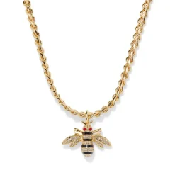 The Met Store Jeweled Bee Pendant Necklace