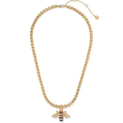 The Met Store Jeweled Bee Pendant Necklace