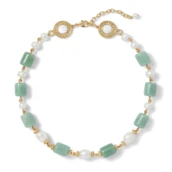 Online The Met Store Karavas Gems Large-Bead Aventurine and Pearl Necklace and Drop Earrings Set