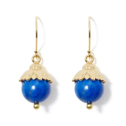 The Met Store Lotus Bead Drop Earrings
