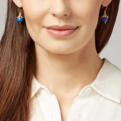 The Met Store Lotus Bead Drop Earrings