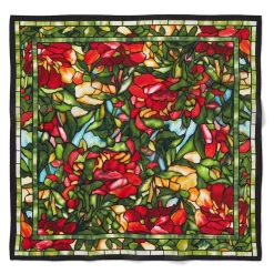 New The Met Store Louis C. Tiffany Peonies Silk Neckerchief