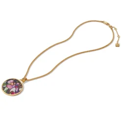 Online The Met Store Magnolias and Irises Enamel Pendant Necklace