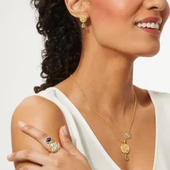 Hot The Met Store Mediterranean Coin and Stone Ring