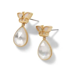 New The Met Store Meiji Butterfly Drop Earrings