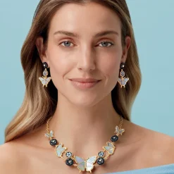 The Met Store Meiji Butterfly Statement Earrings