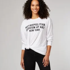 The Met Store Met Campus Long-Sleeve Tee White