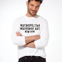 The Met Store Met Campus Long-Sleeve Tee White